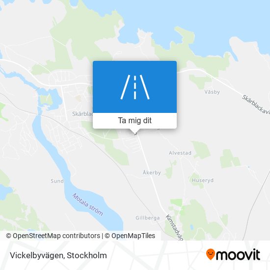 Vickelbyvägen karta