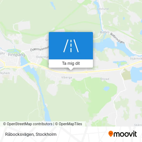 Råbocksvägen karta