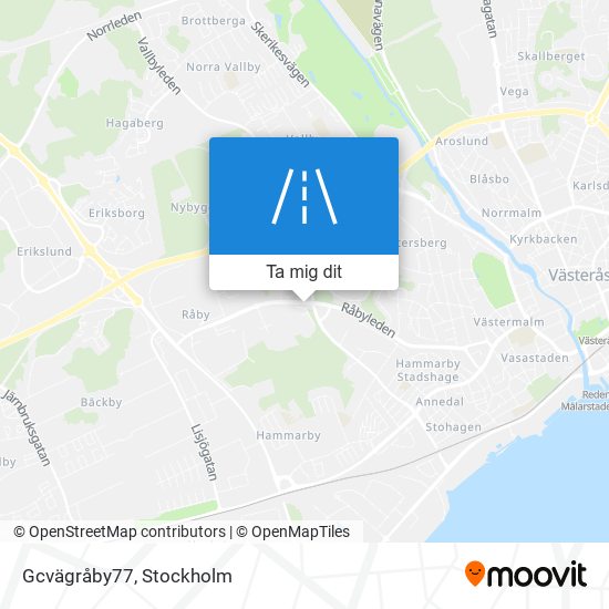 Gcvägråby77 karta