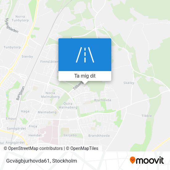 Gcvägbjurhovda61 karta