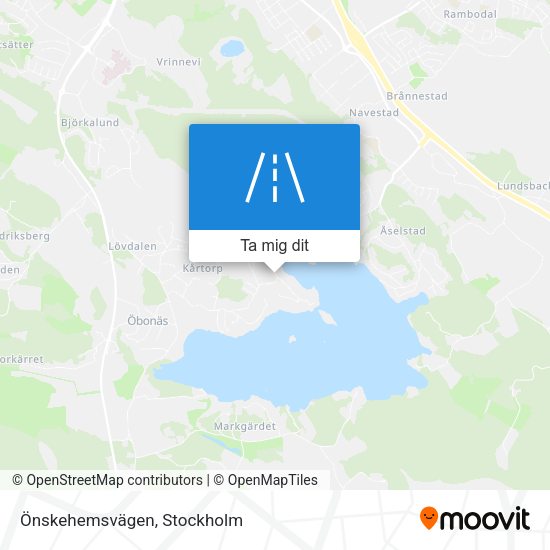 Önskehemsvägen karta