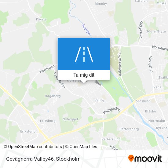 Gcvägnorra Vallby46 karta