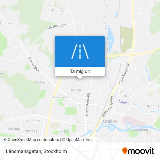 Länsmansgatan karta