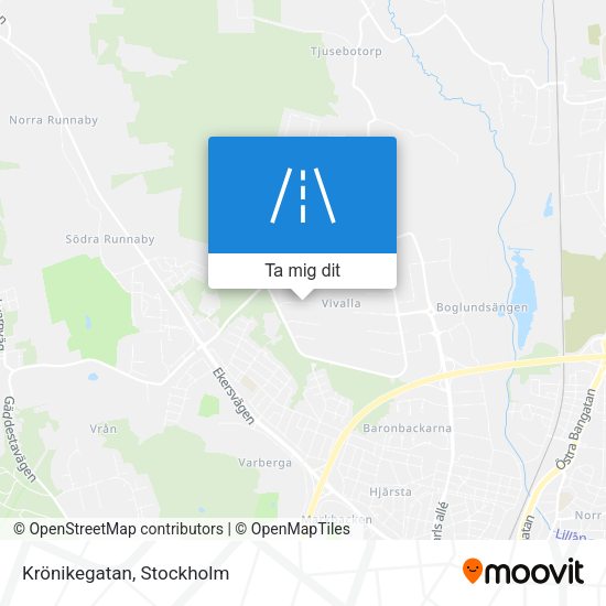 Krönikegatan karta
