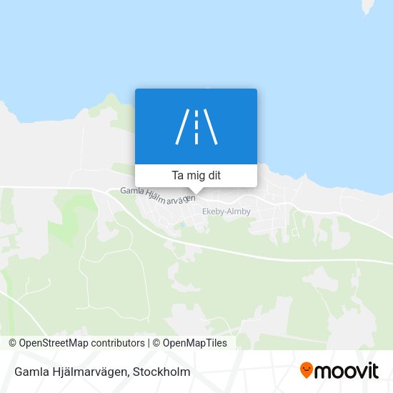 Gamla Hjälmarvägen karta