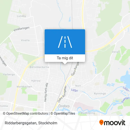Riddarbergsgatan karta