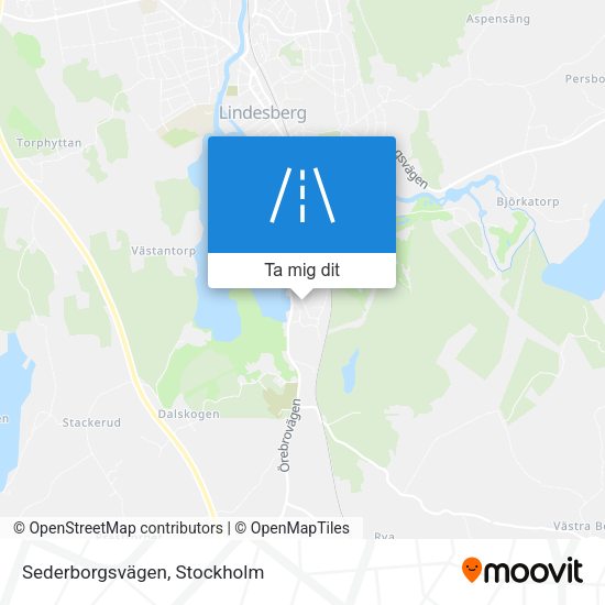 Sederborgsvägen karta