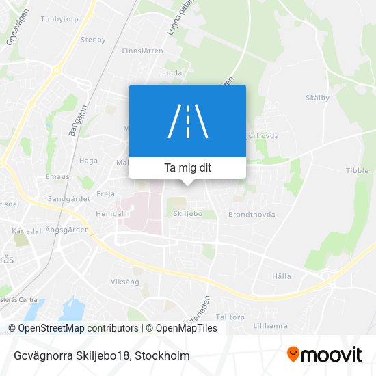 Gcvägnorra Skiljebo18 karta