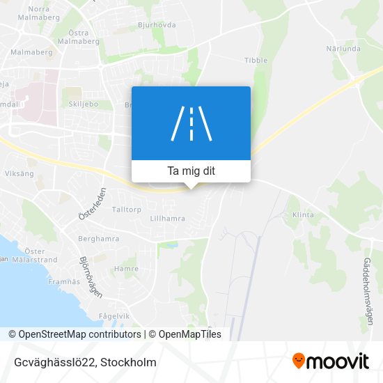 Gcväghässlö22 karta