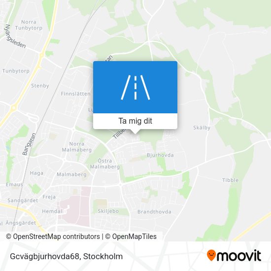 Gcvägbjurhovda68 karta
