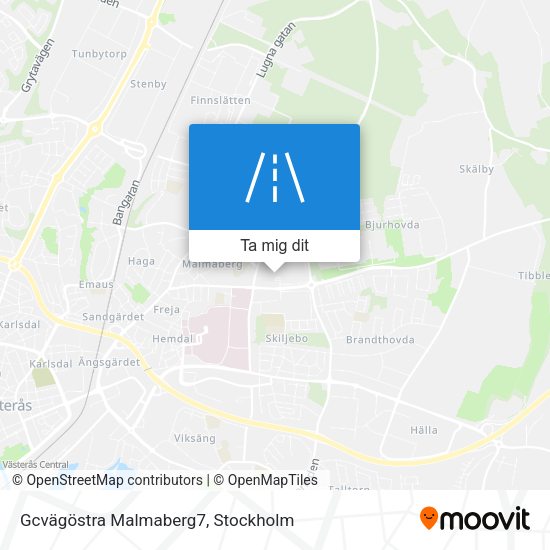 Gcvägöstra Malmaberg7 karta