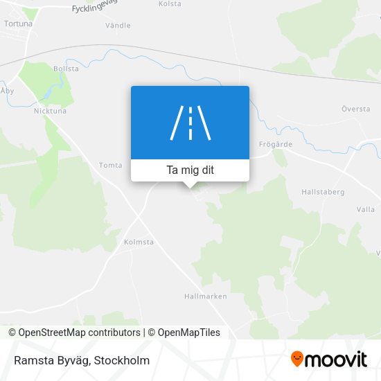 Ramsta Byväg karta