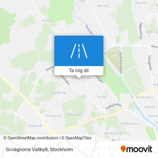 Gcvägnorra Vallby8 karta