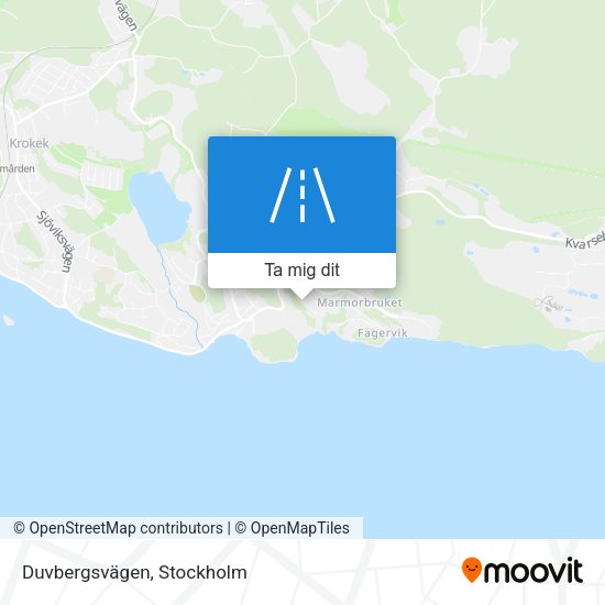 Duvbergsvägen karta