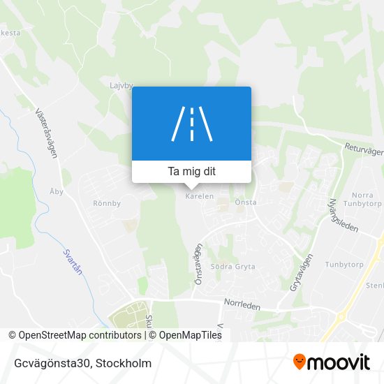 Gcvägönsta30 karta