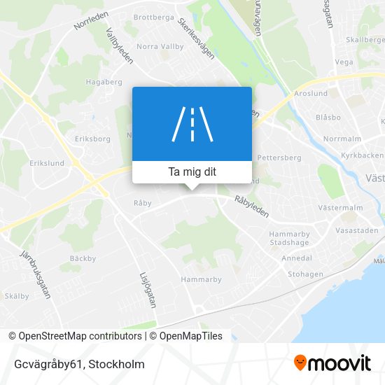 Gcvägråby61 karta