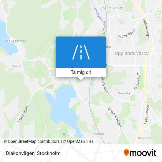 Diakonvägen karta