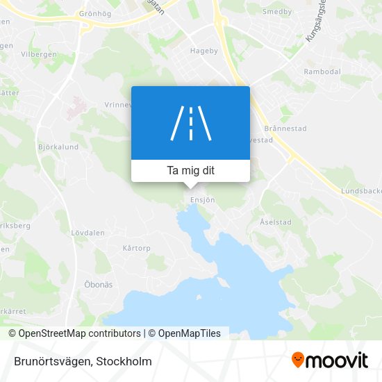 Brunörtsvägen karta