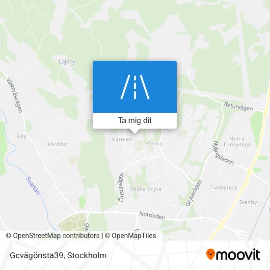 Gcvägönsta39 karta