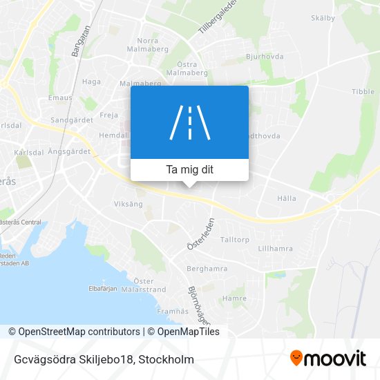 Gcvägsödra Skiljebo18 karta