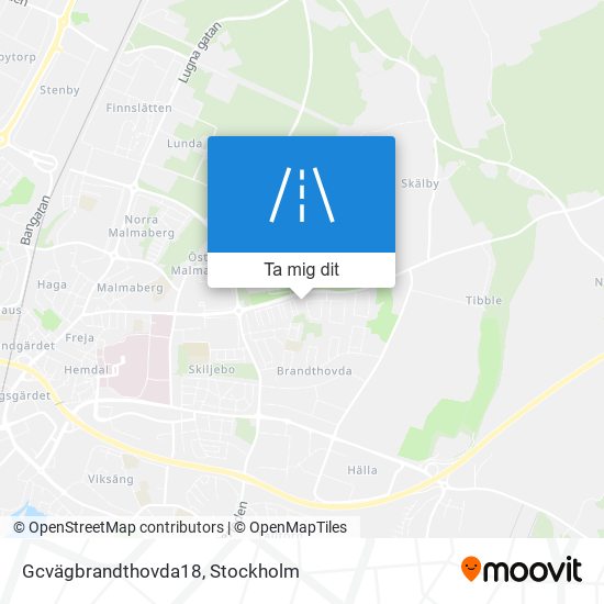 Gcvägbrandthovda18 karta