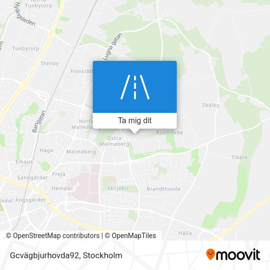 Gcvägbjurhovda92 karta