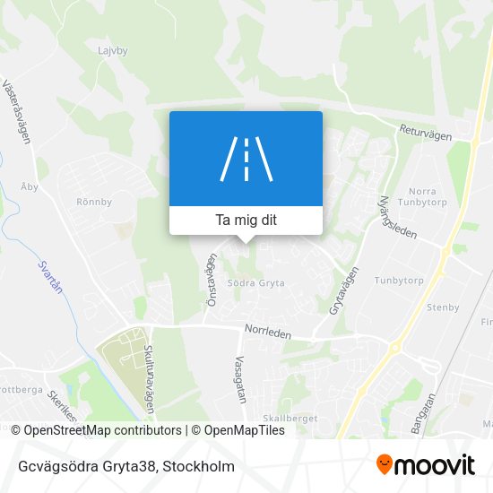 Gcvägsödra Gryta38 karta