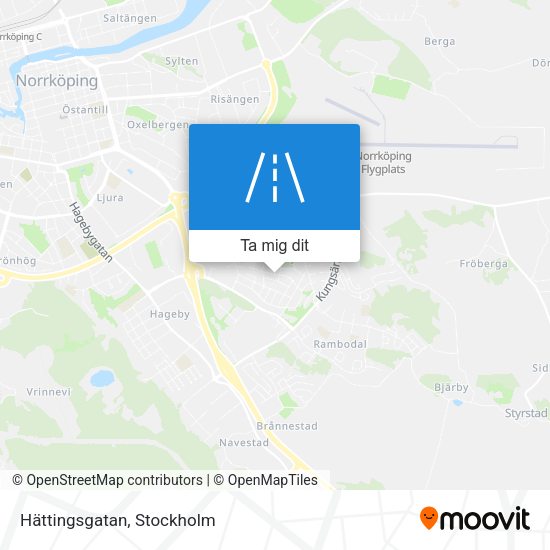 Hättingsgatan karta