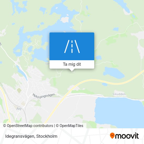 Idegransvägen karta