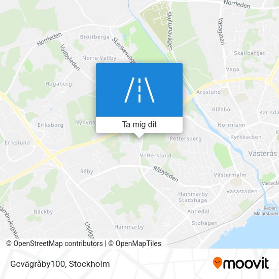 Gcvägråby100 karta