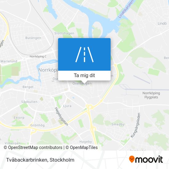 Tvåbackarbrinken karta