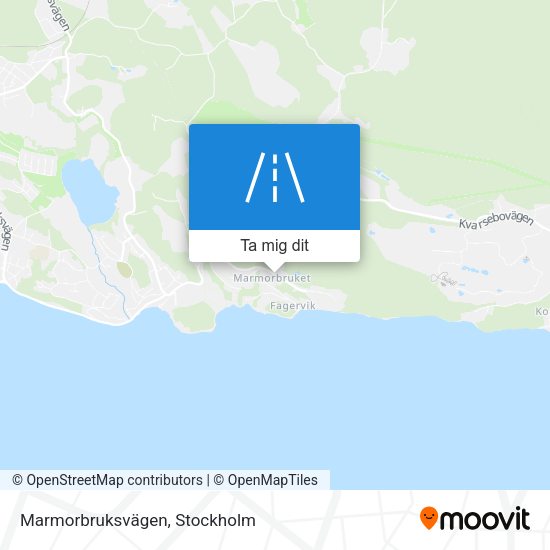 Marmorbruksvägen karta
