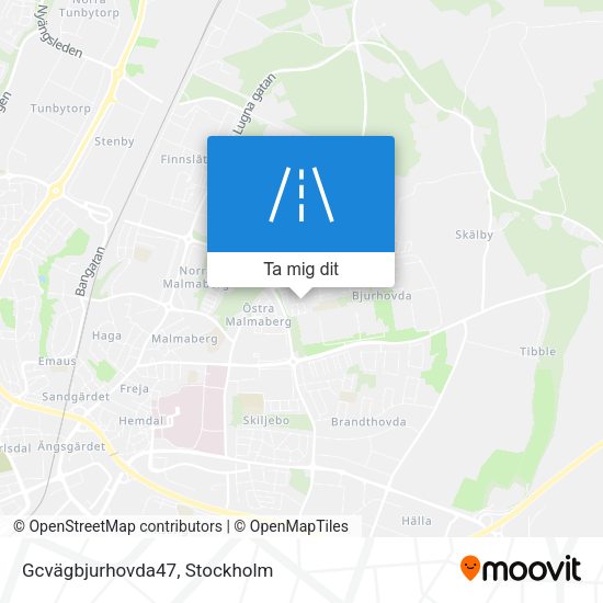 Gcvägbjurhovda47 karta