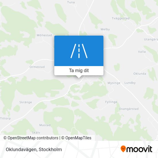 Oklundavägen karta