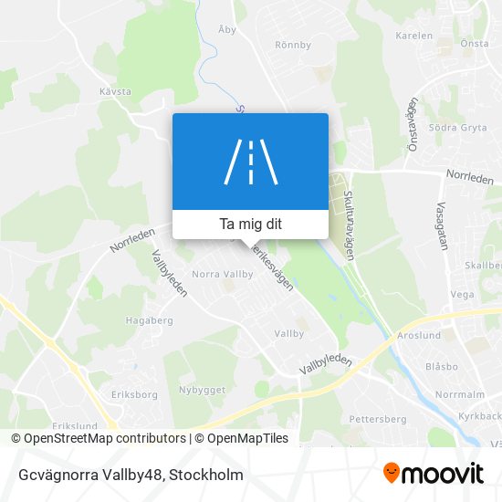 Gcvägnorra Vallby48 karta
