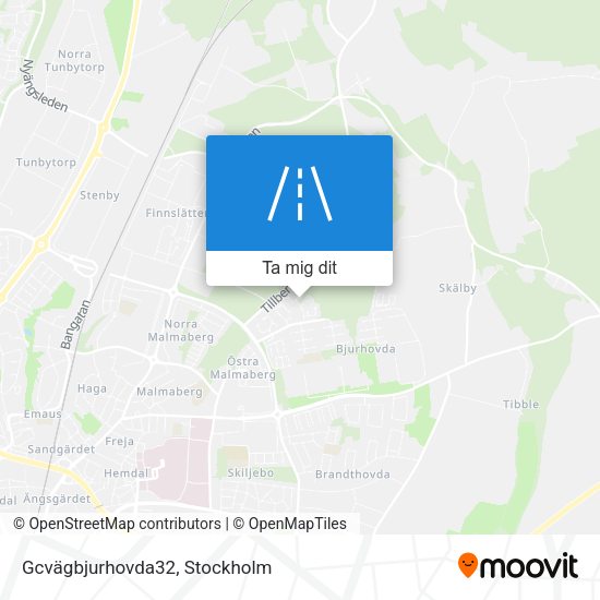 Gcvägbjurhovda32 karta