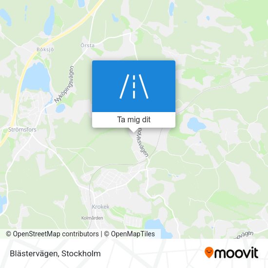 Blästervägen karta