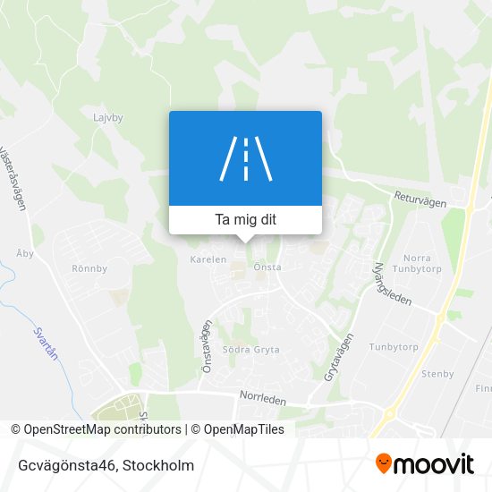 Gcvägönsta46 karta