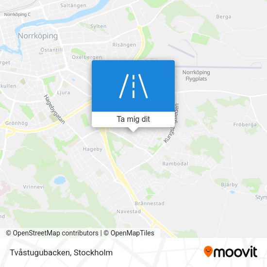 Tvåstugubacken karta