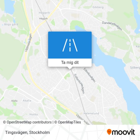 Tingsvägen karta