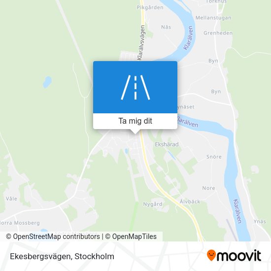 Ekesbergsvägen karta