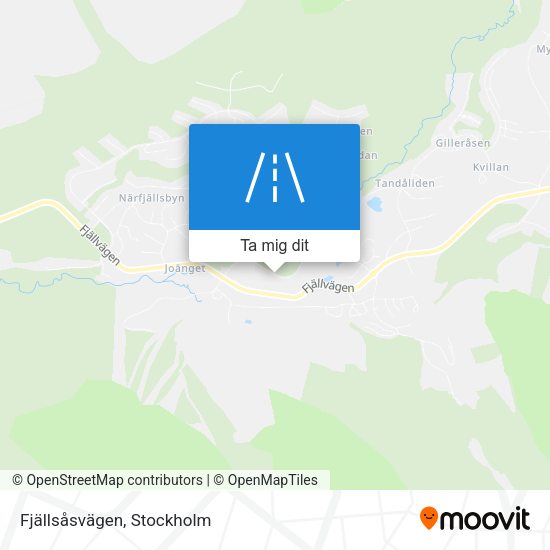 Fjällsåsvägen karta