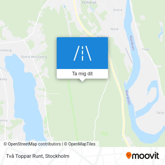 Två Toppar Runt karta