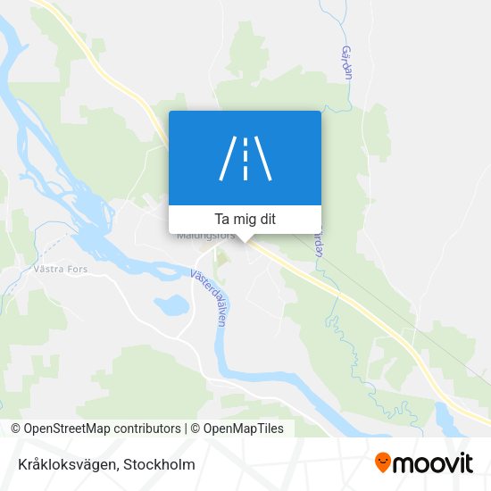 Kråkloksvägen karta