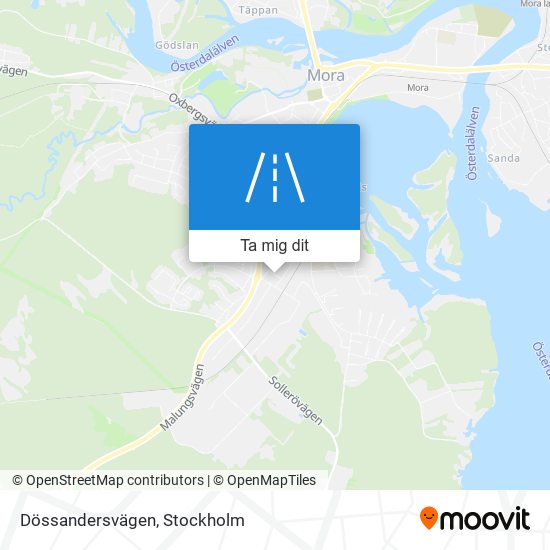 Dössandersvägen karta