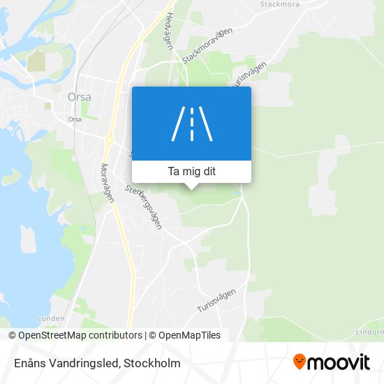 Enåns Vandringsled karta