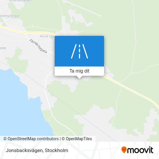 Jonsbacksvägen karta
