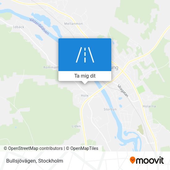 Bullsjövägen karta
