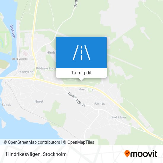 Hindrikesvägen karta