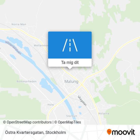 Östra Kvartersgatan karta